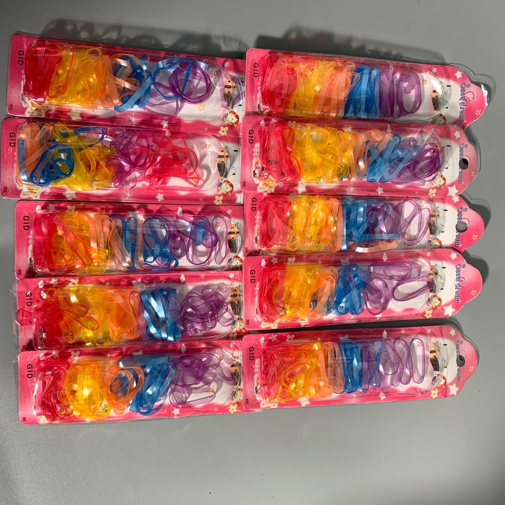 Elastic hair fashion hair tie 500 multicolored bands